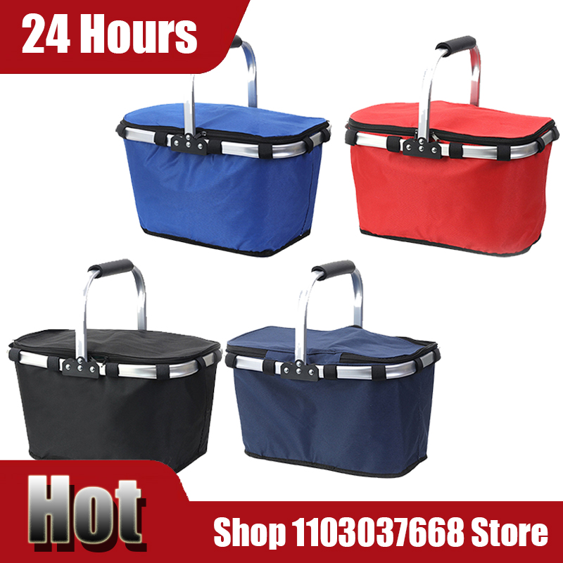Food Storage Plastic Boxes - Picnic Basket Outdoor Ice Pack Foldable