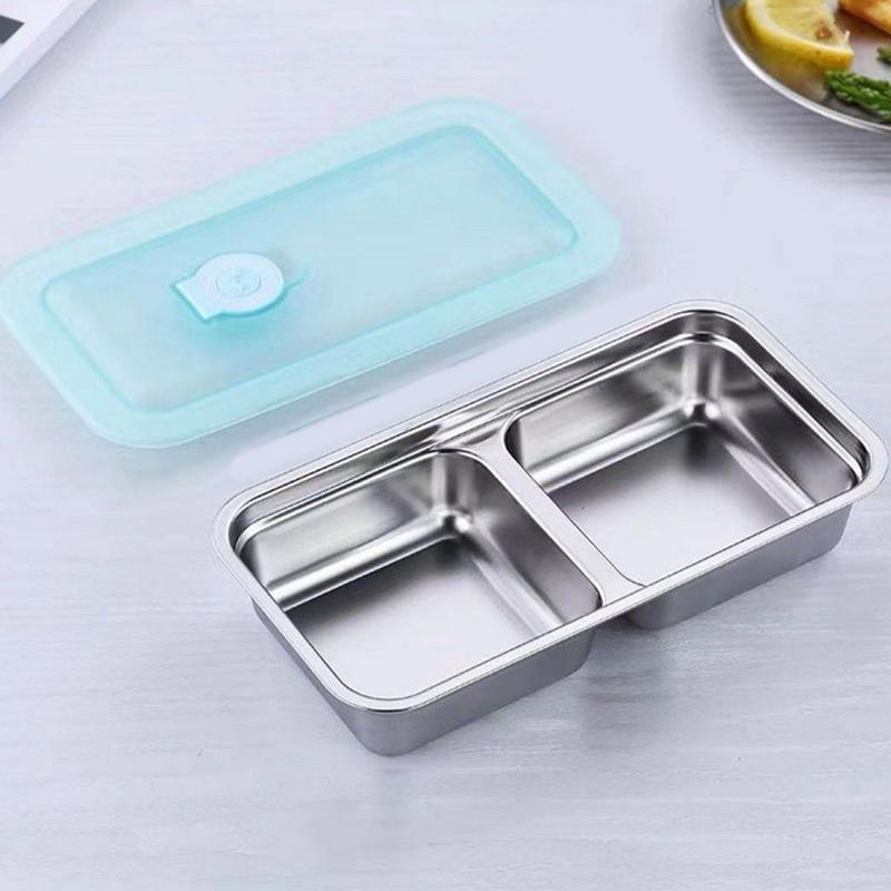 Food Storage With Compartments - 304 Stainless Steel Lunch Bento Box