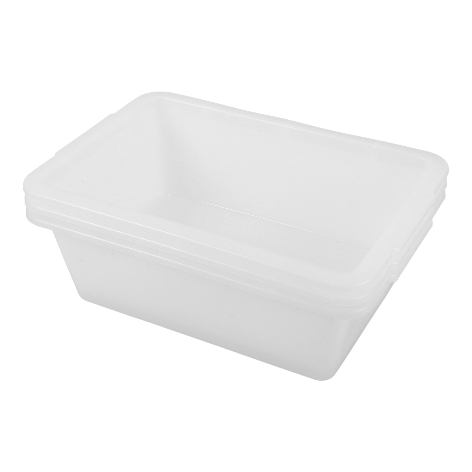Food Storage Plastic Boxes - 3Pcs Plastic Storage Bin Heavy Duty