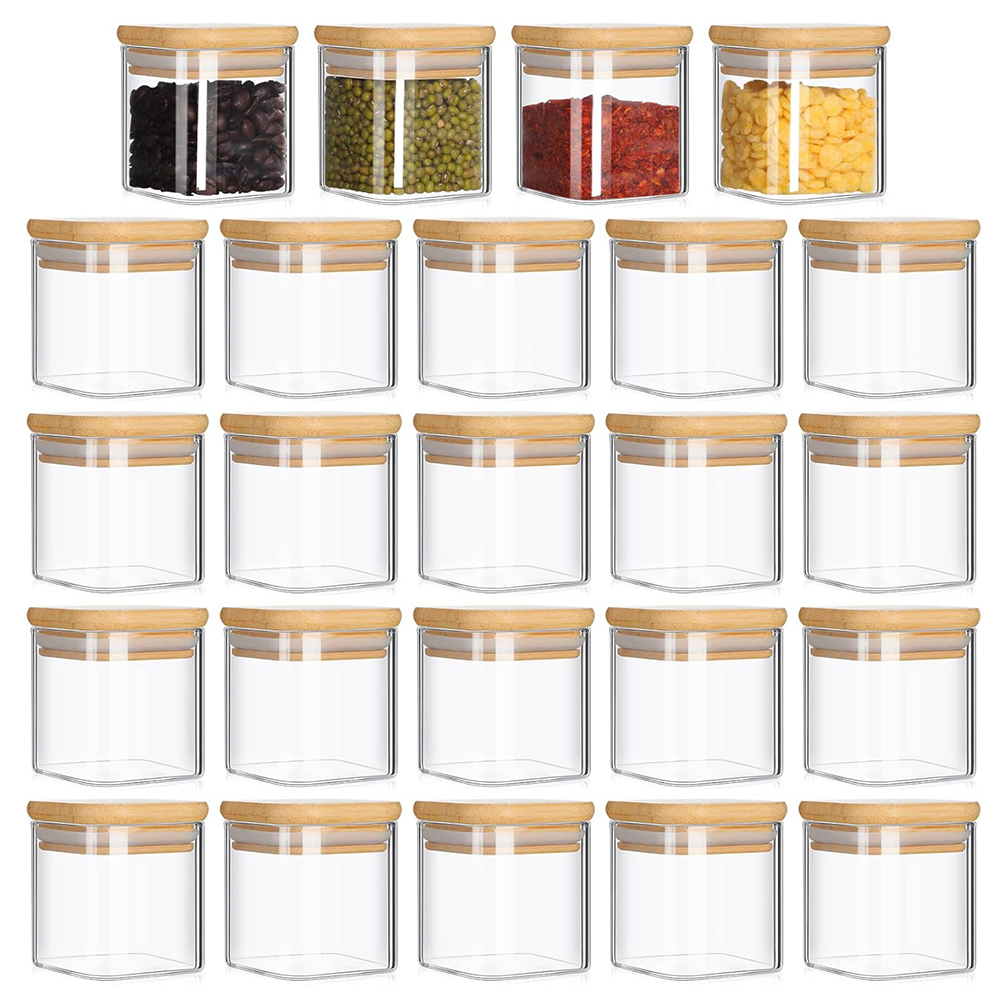 4oz 6Packs Glass Jars Set with - đánh giá và giá Food Storage Glass Set