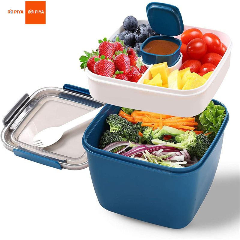 Di Động Salad Ăn Trưa Đựng Sal - đánh giá và giá Food Storage With Compartments
