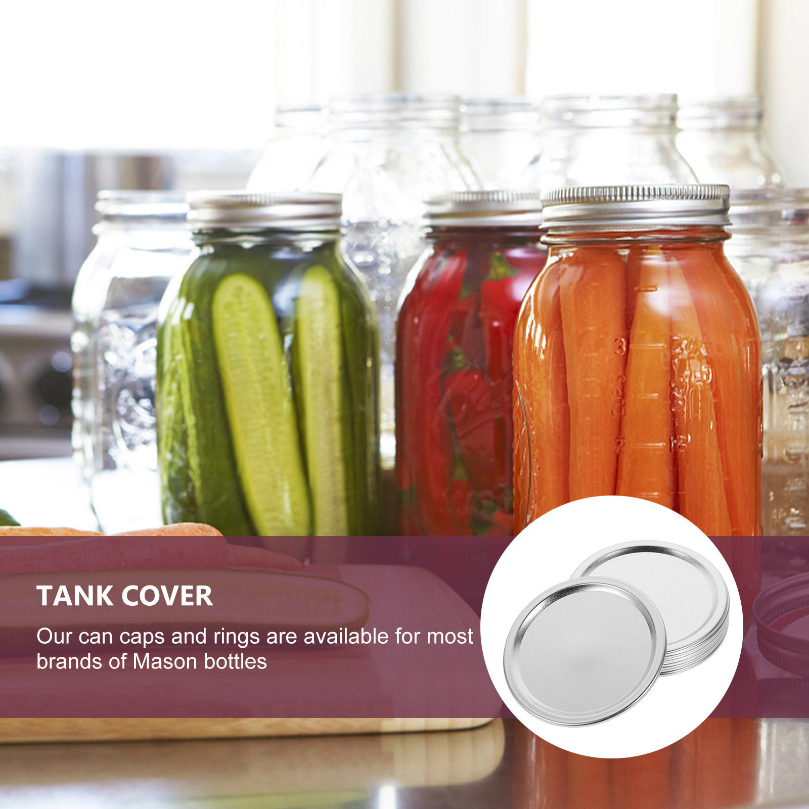 20Pcs Metal Jar Lids Airtight  - đánh giá và giá Food Storage Lid