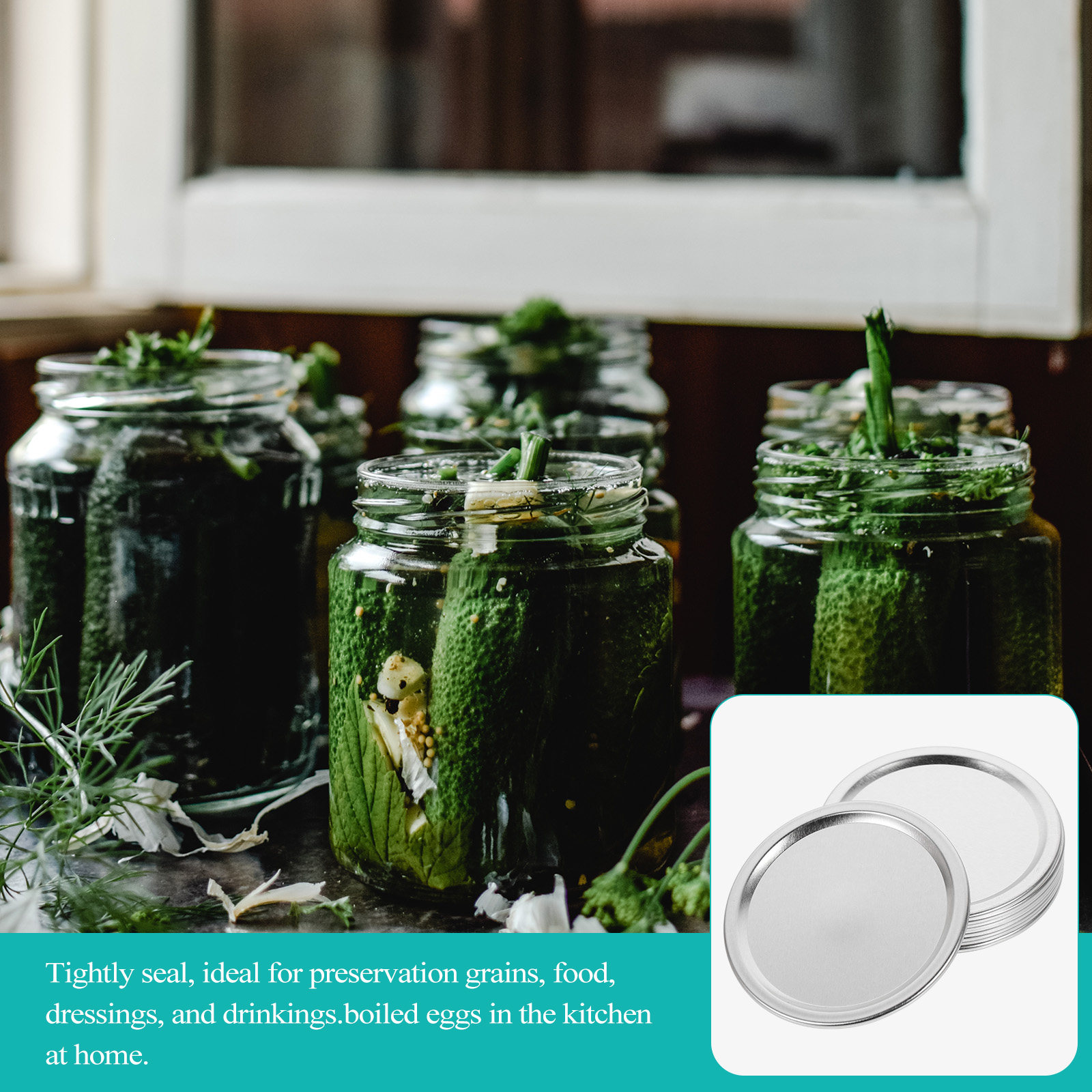20Pcs Metal Jar Lids Airtight  - đánh giá và giá Food Storage Lid