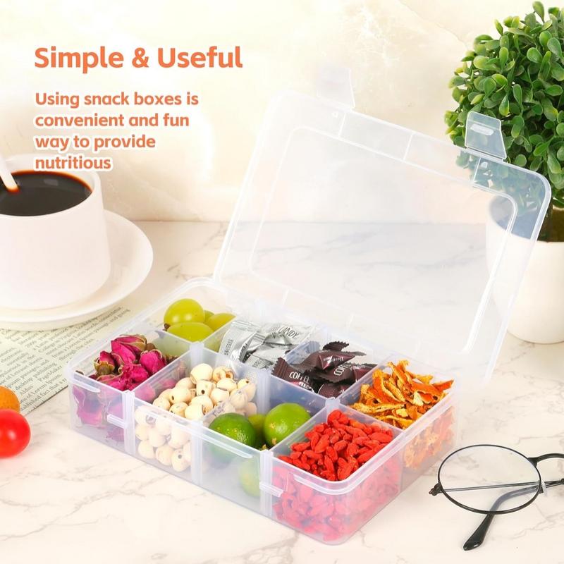 8 Grid Snackle Box Container C - đánh giá và giá Food Storage With Compartments