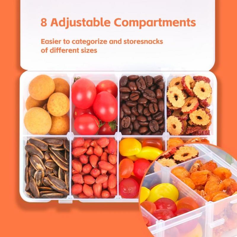 8 Grid Snackle Box Container C - đánh giá và giá Food Storage With Compartments