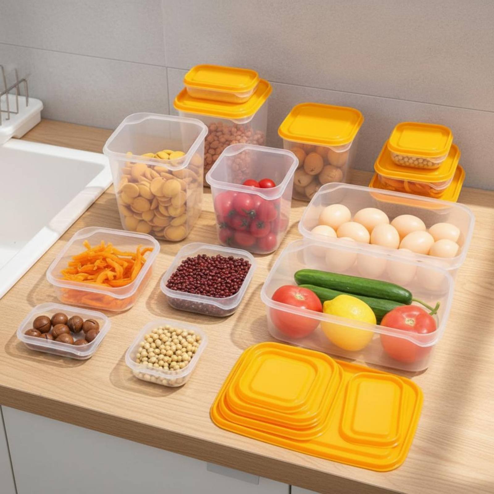 17 Pieces Fridge Storage Box S - đánh giá và giá Food Storage Lid