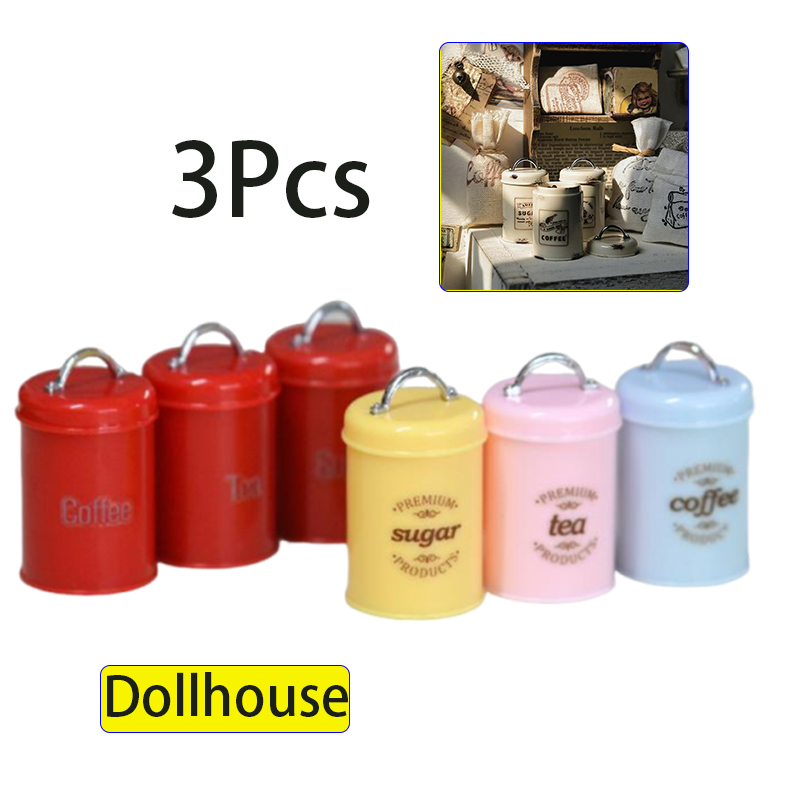 3Pcs Miniature Dollhouse Mini  - đánh giá và giá Food Storage Usa