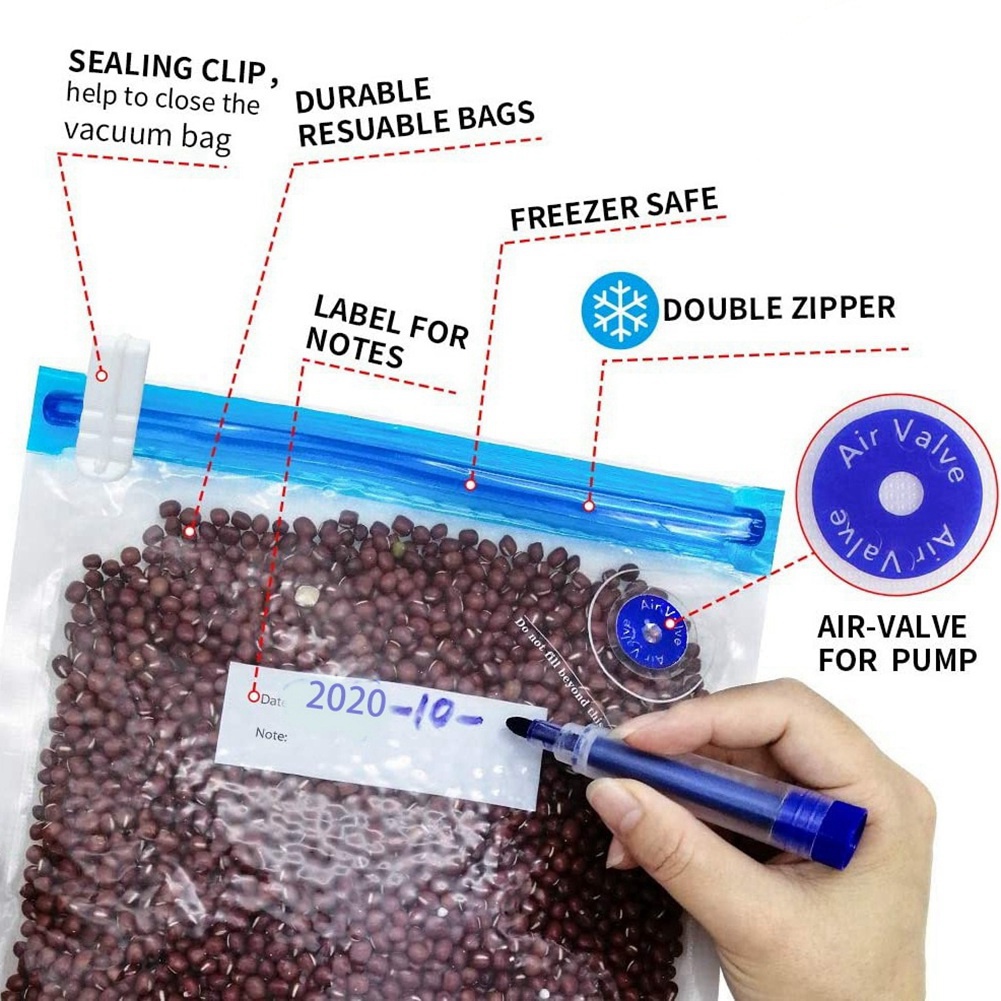 HIWS Sous Vide Bags 20Pack Reu - đánh giá và giá Food Storage Vacuum Pump