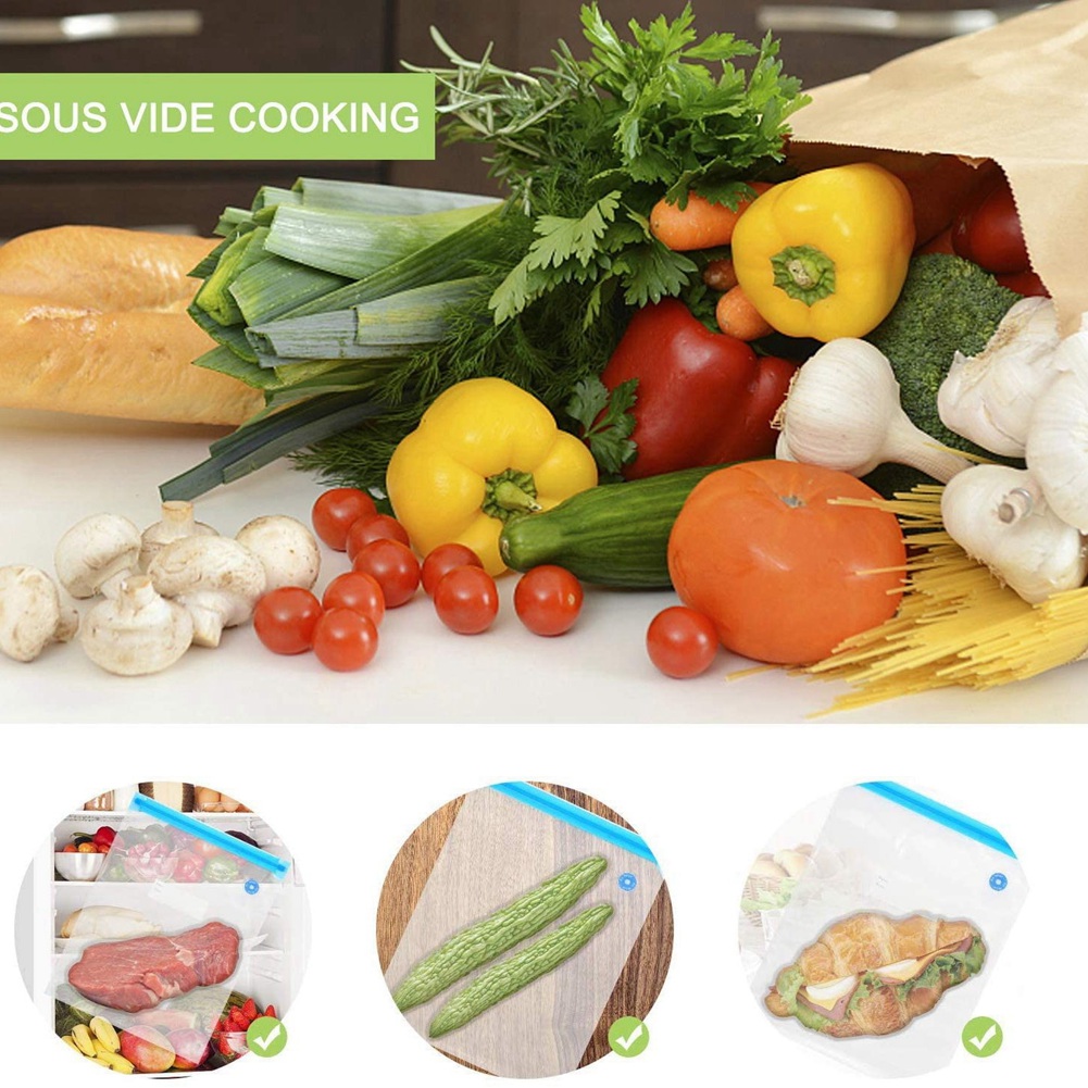 HIWS Sous Vide Bags 20Pack Reu - đánh giá và giá Food Storage Vacuum Pump