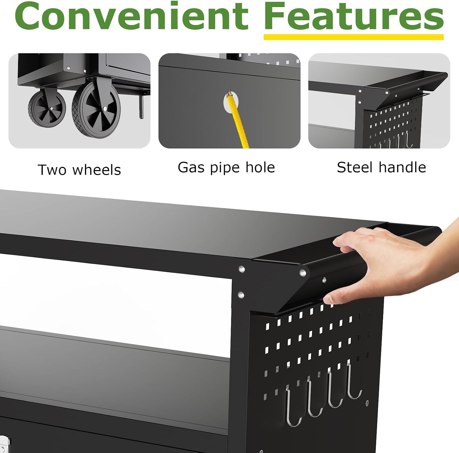 Outdoor Grill Cart Table With  - đánh giá và giá Food Storage Kitchen