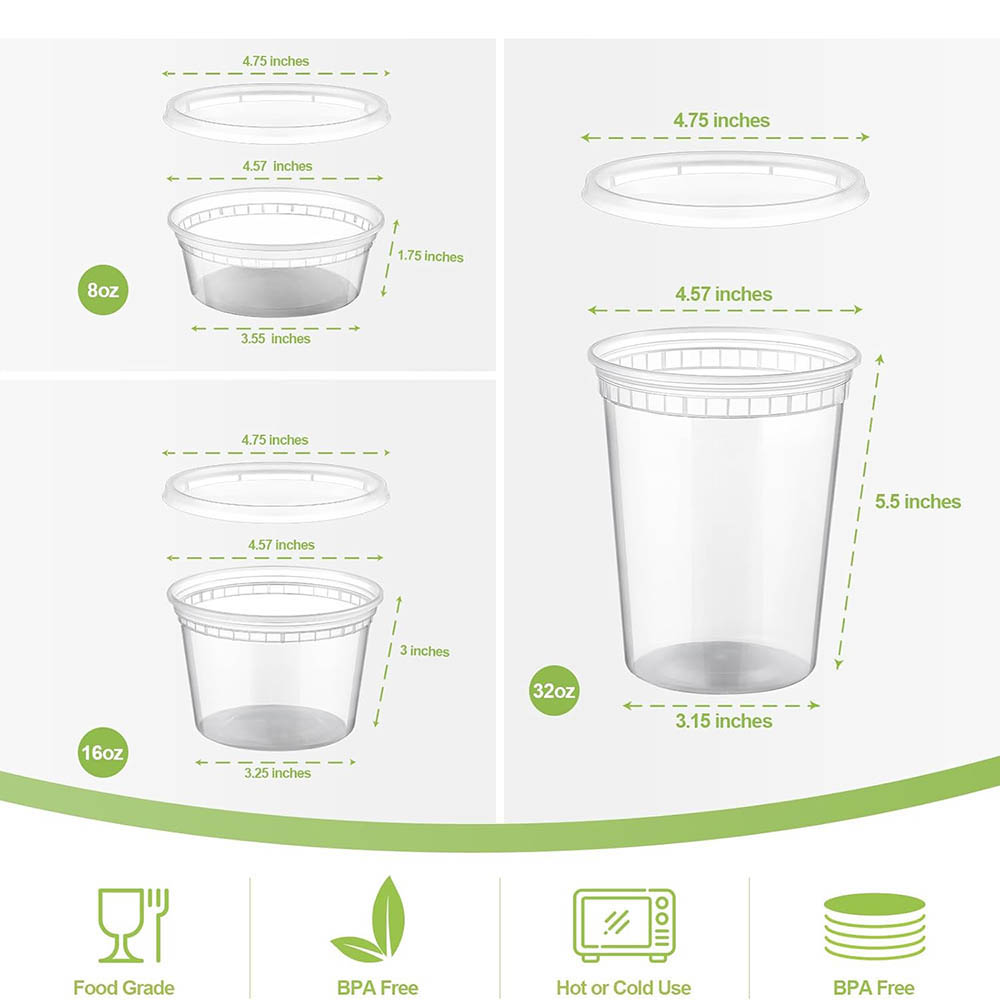 Plastic Deli Food Containers W - đánh giá và giá Food Storage Variety Pack