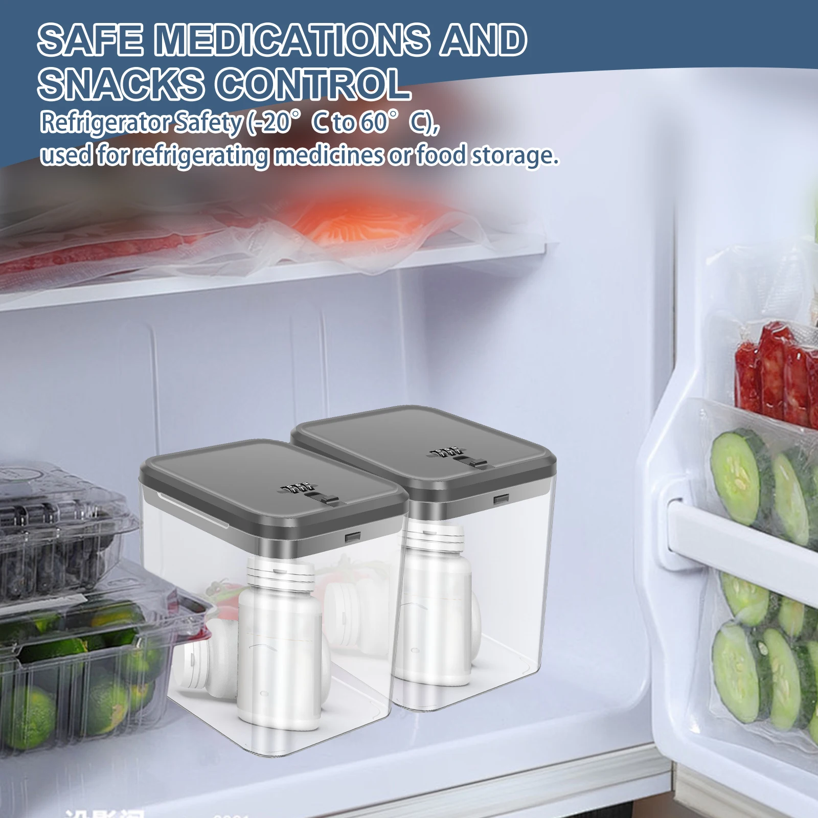 Transparent Lock Box with Pass - đánh giá và giá Food Storage Locker