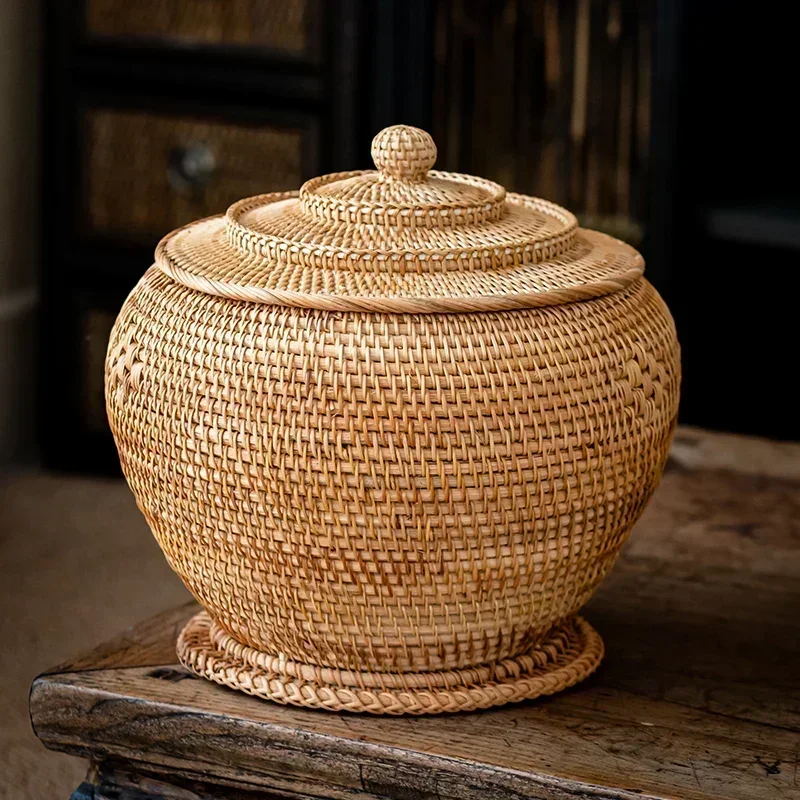 New Handwoven Rattan Storage B - đánh giá và giá Food Storage Plastic Boxes