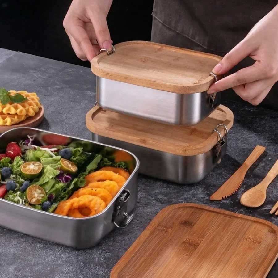 New 304 Stainless Steel Bamboo - đánh giá và giá Food Storage Equipment