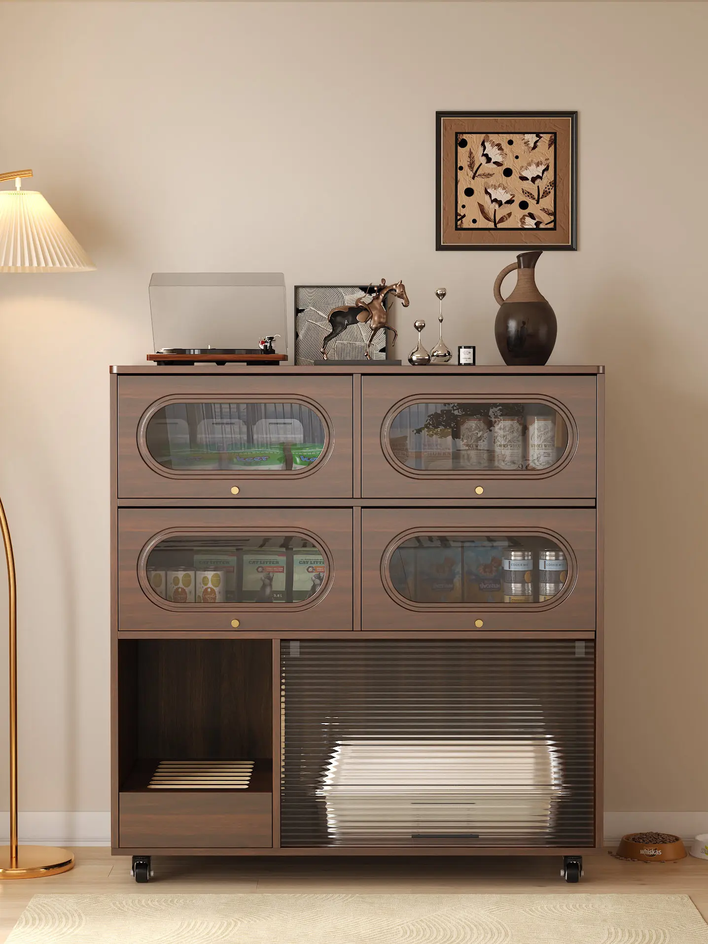 Solid wood cat litter box,  li - đánh giá và giá Food Storage Locker