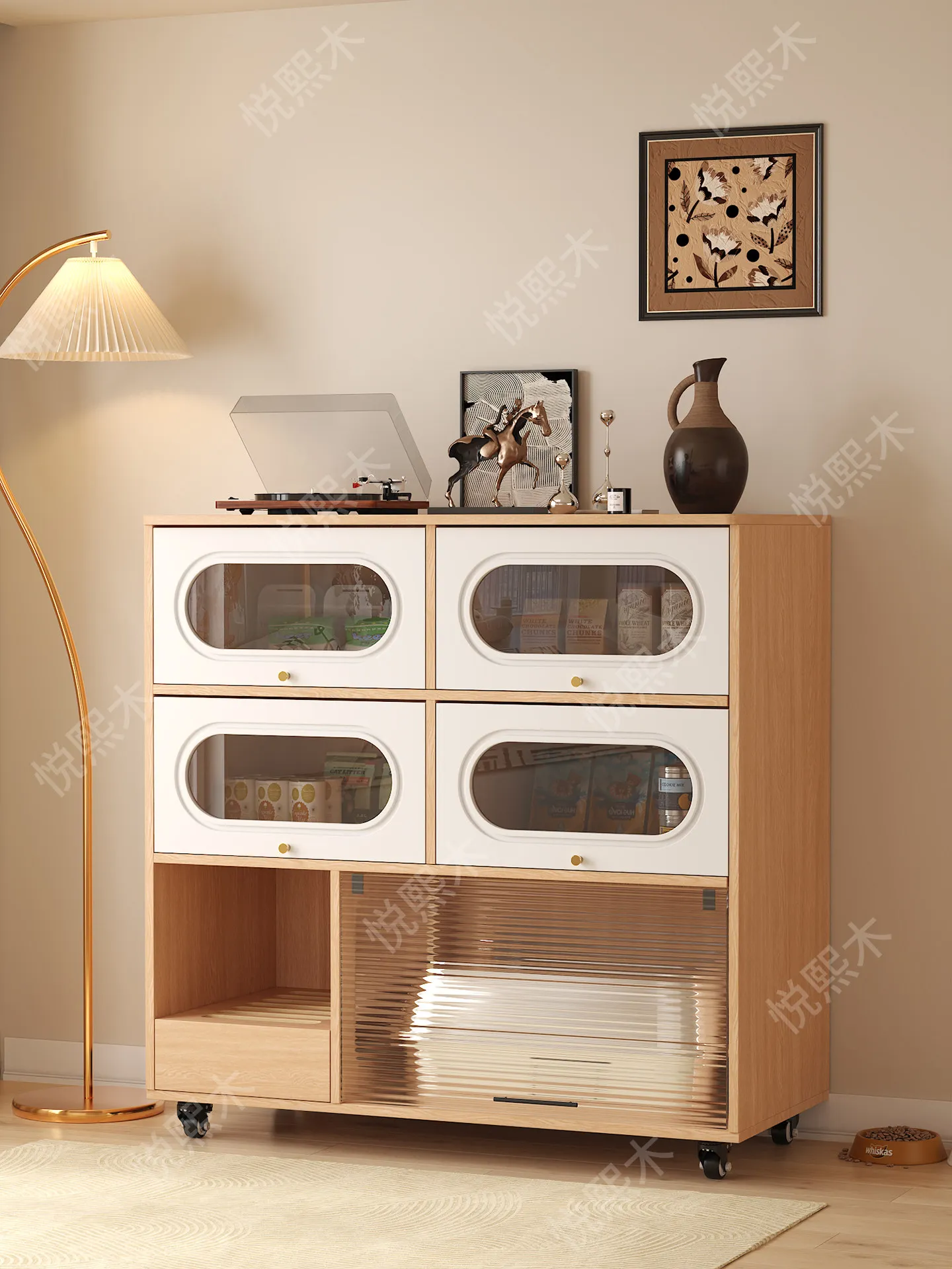 Solid wood cat litter box,  li - đánh giá và giá Food Storage Locker