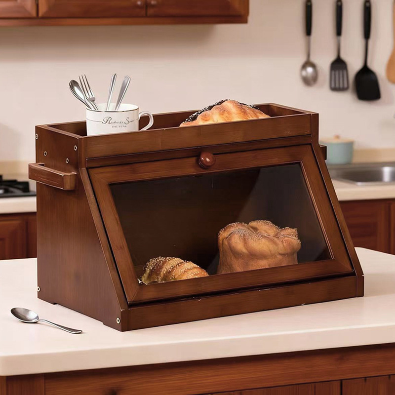 HYS bread box kitchen countert - đánh giá và giá Food Storage Locker