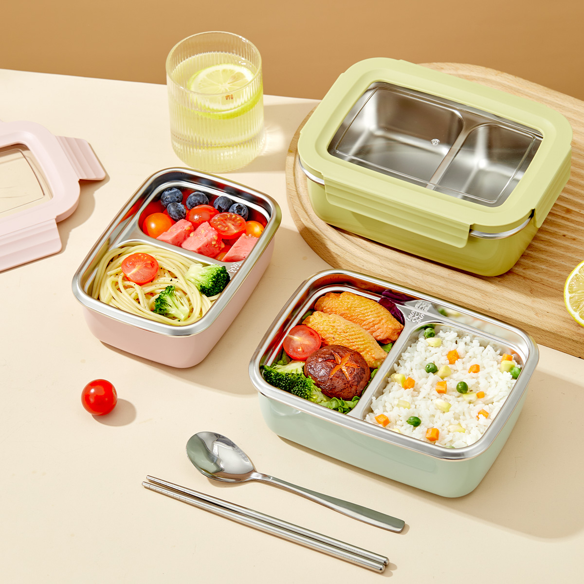 Microwave 304 Stainless Steel  - đánh giá và giá Food Storage With Compartments