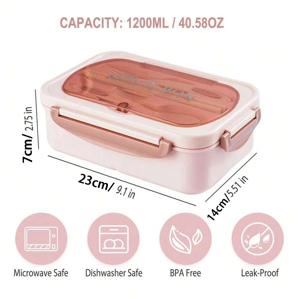Bento Box Adult Lunch Box, Con - đánh giá và giá Food Storage With Compartments