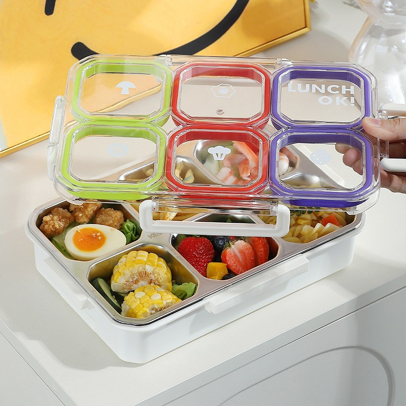 6 Compartment Stainless Steel  - đánh giá và giá Food Storage With Compartments