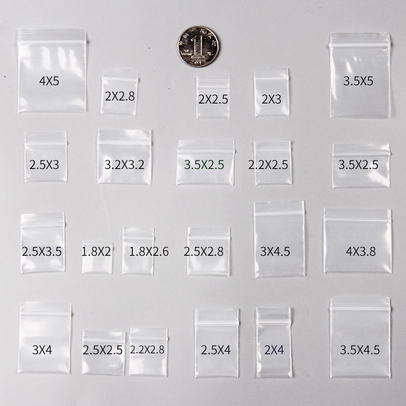 100 Mini Khóa Zip Túi Nhựa Bao - đánh giá và giá Food Storage Locker