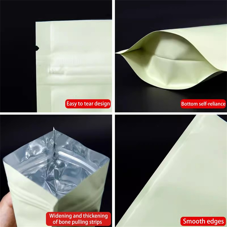 50/100PCS Matte Pale Yellow Zi - đánh giá và giá Food Storage Usa