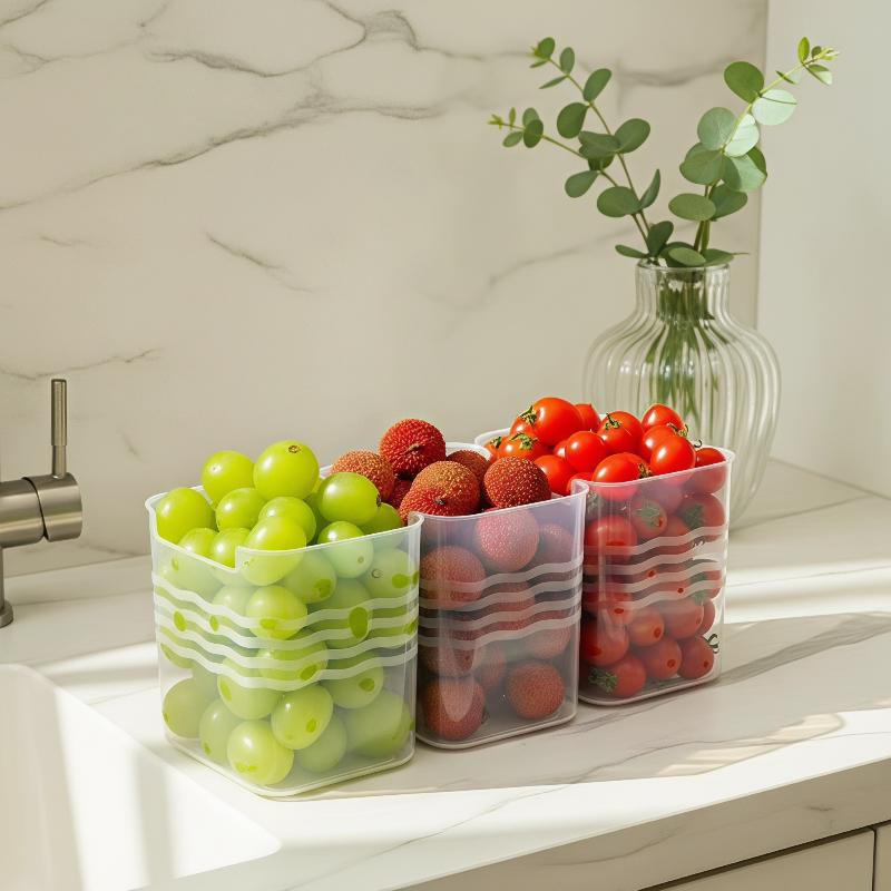New！4Pcs Kitchen Organization  - đánh giá và giá Food Storage Plastic Boxes