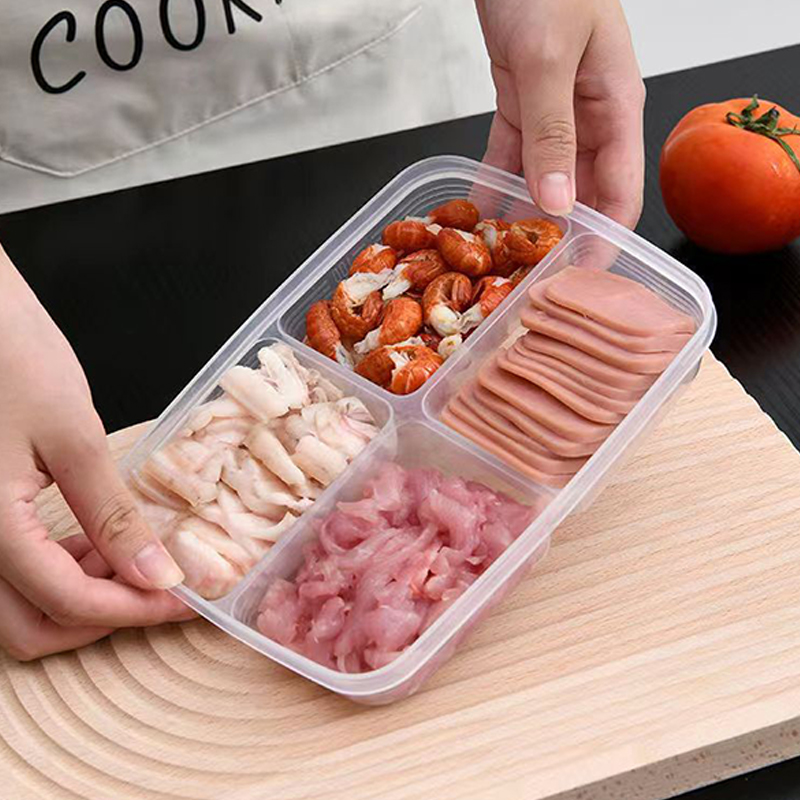 New【4 Grids Plastic Storage Bo - đánh giá và giá Food Storage With Compartments