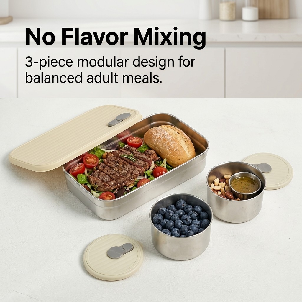 Microwave Safe 304 Stainless S - đánh giá và giá Food Storage With Compartments