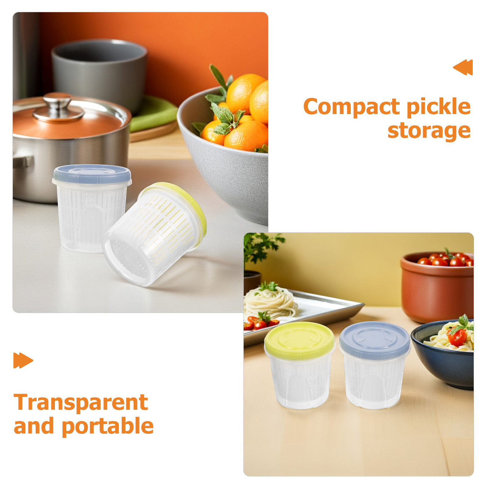 3Pcs Pickle Container Sealed S - đánh giá và giá Food Storage Kitchen