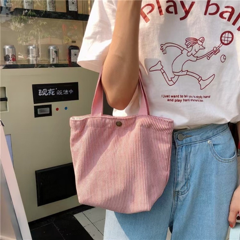 Trendy Corduroy Lunch Bag Cott - đánh giá và giá Food Storage With Compartments