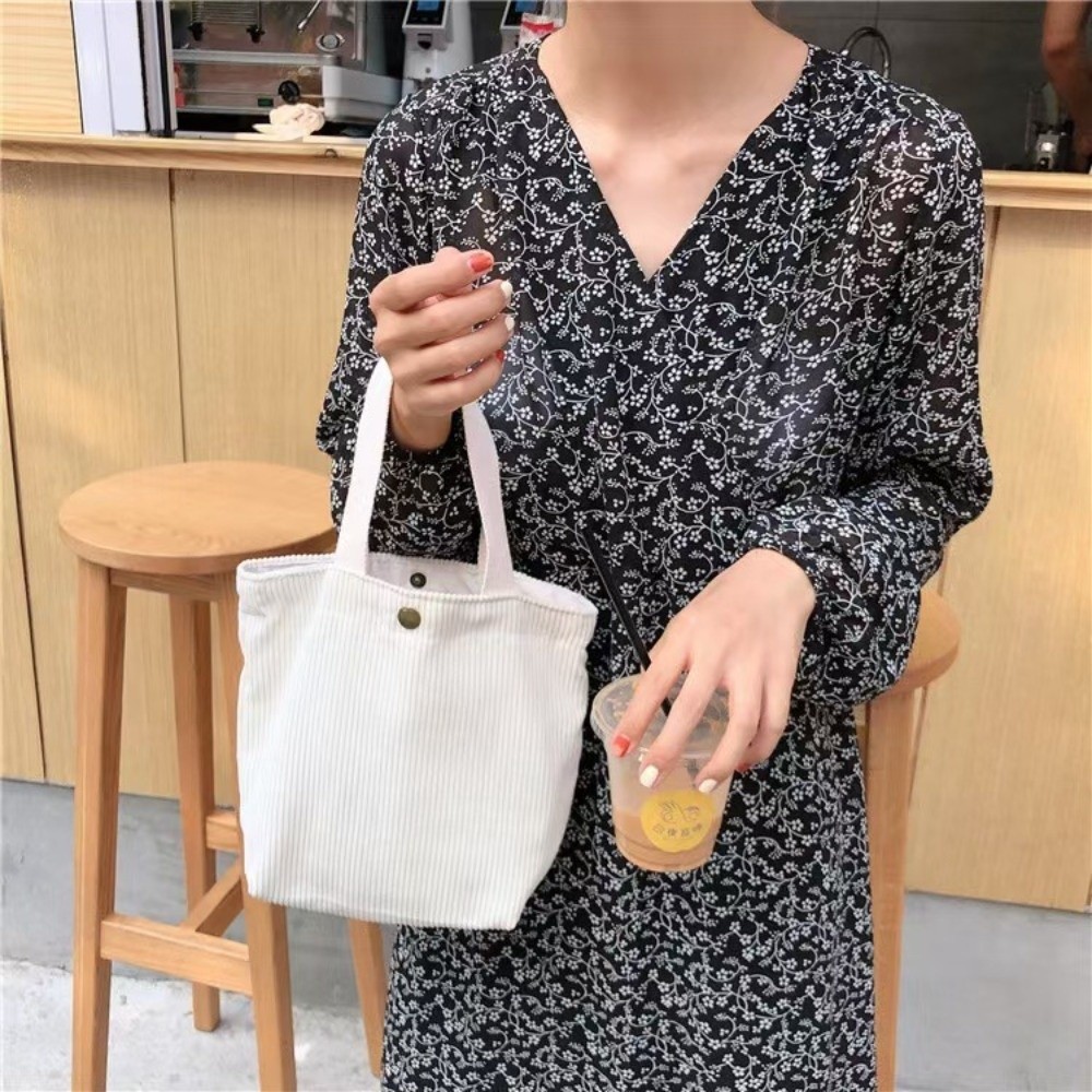 Trendy Corduroy Lunch Bag Cott - đánh giá và giá Food Storage With Compartments