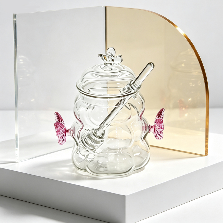 High Borosilicate Glass Honey  - đánh giá và giá Food Storage Glass Set